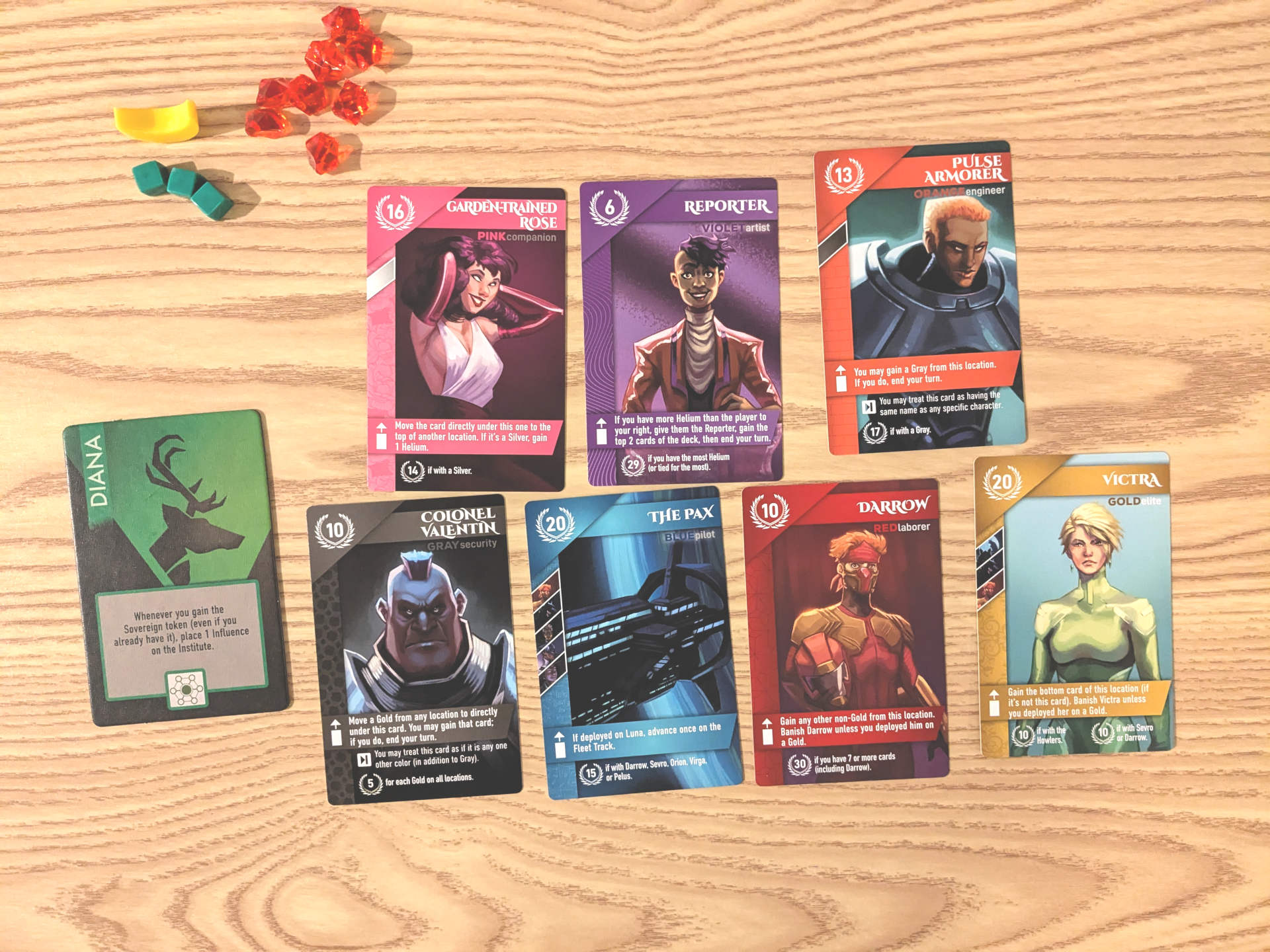 A player&rsquo;s end game scoring combination of cards.